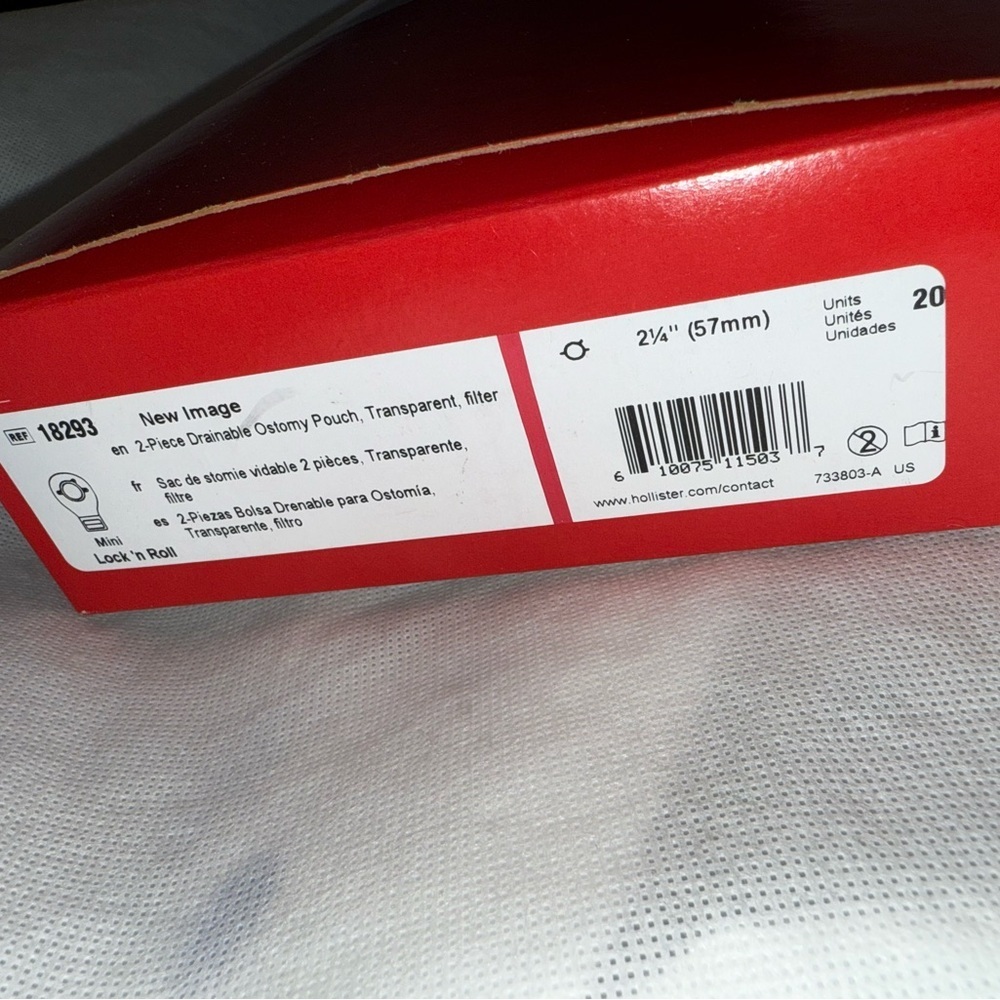 Hollister Drainable 7"L 2pc System Ostomy Pouch 7 Inch Length 18293 20 count - Picture 4 of 9